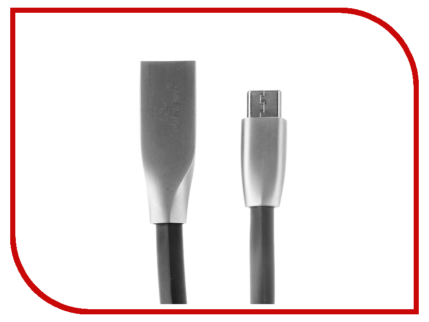 фото Аксессуар Gembird Cablexpert USB AM/Type-C 0.5m Black CC-G-USBC01Bk-0.5M