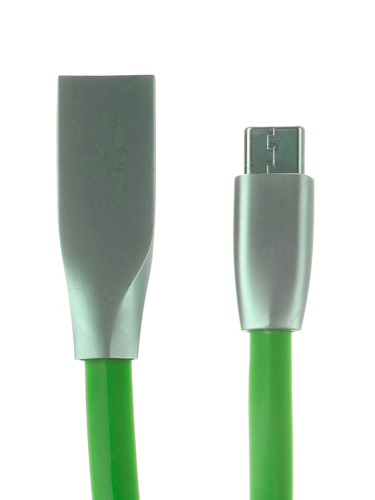 фото Аксессуар Gembird Cablexpert USB AM/Type-C 1m Green CC-G-USBC01Gn-1M