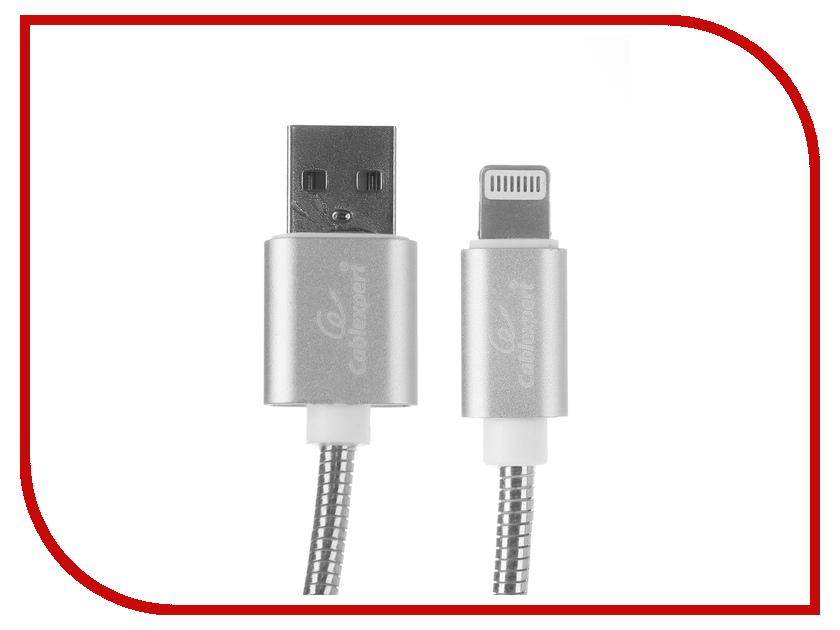 

Аксессуар Gembird Cablexpert USB AM/Lightning 1m Silver CC-G-APUSB02S-1M, CC-G-APUSB02S-1M