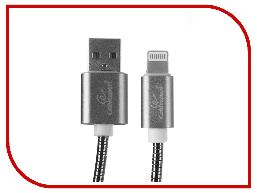 фото Аксессуар Gembird Cablexpert USB AM/Lightning 1m Titan CC-G-APUSB02Gy-1M