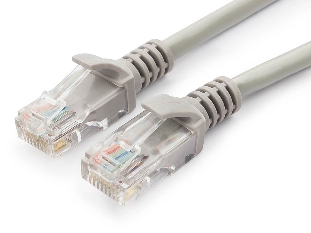 Сетевой кабель Gembird Cablexpert UTP cat.5 7.5m Gray PP10-7.5M gembird кабель аудио cablexpert джек3 5 джек3 5 2м спиральный cca 405 6