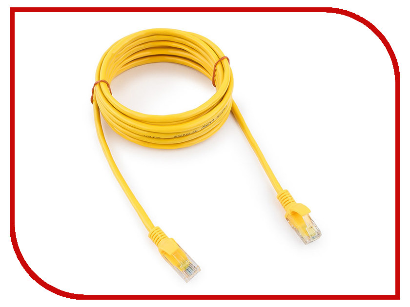

Сетевой кабель Gembird Cablexpert UTP cat.5e 3m Yellow PP10-3M/Y, PP10-3M/Y