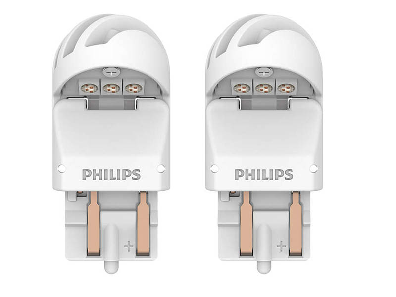 фото Лампа philips x-treme ultinon led w21/5w 12v-led w3x16q red (2 штуки) 11066xurx2