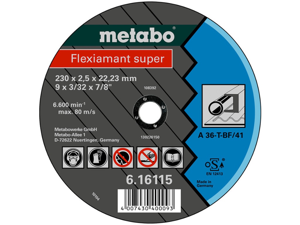 Диск Metabo Novoflex 150x2.5 отрезной для стали 6.17132 / 617132000 диск metabo novoflex 150x2 5 отрезной для стали 6 17132 617132000