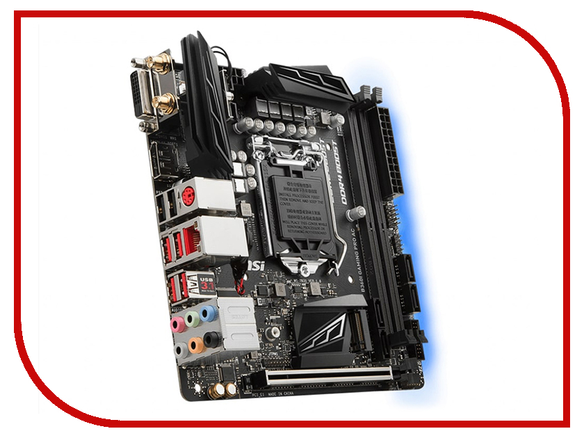 

Материнская плата MSI B360I GAMING PRO AC, B360I GAMING PRO AC