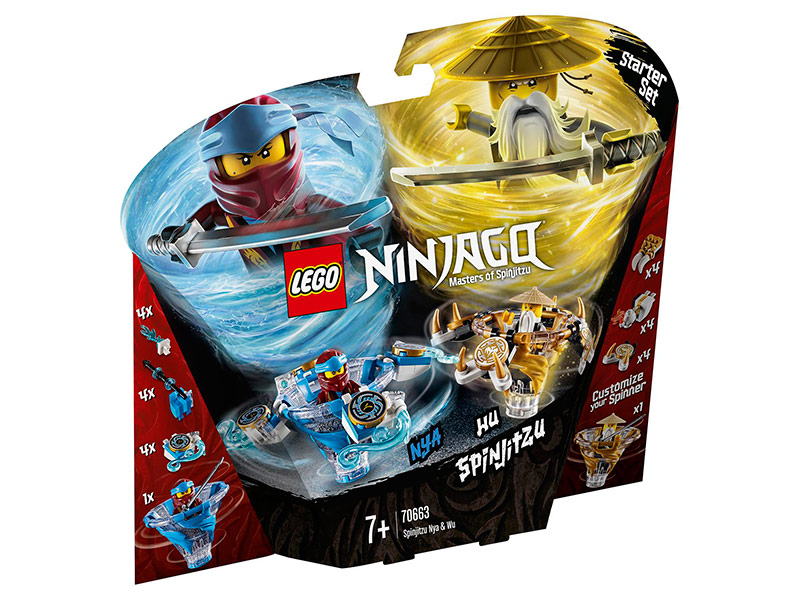 

Конструктор Lego Ninjago Ния и Ву мастера Кружитцу 227 дет. 70663, Ния и Ву мастера Кружитцу