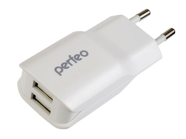 

Зарядное устройство Perfeo U2lite 2xUSB 2.1А White PF-A4130, PF-A4130