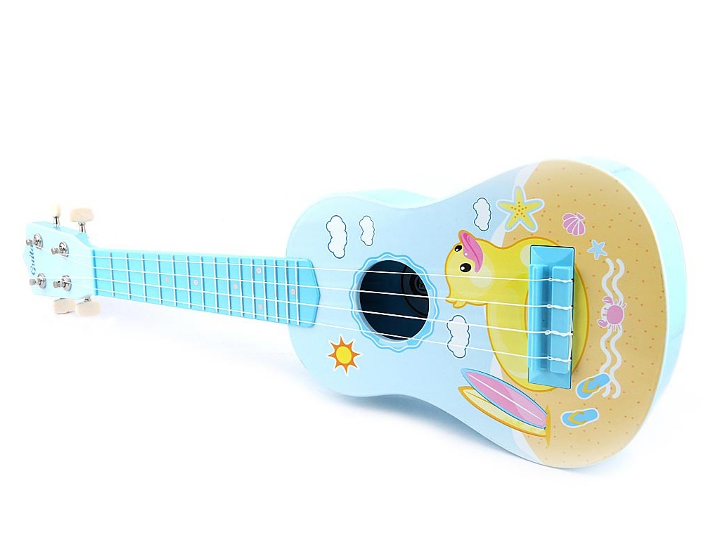 фото Детский музыкальный инструмент zoomi гитара весёлые зверята 57cm zm349
