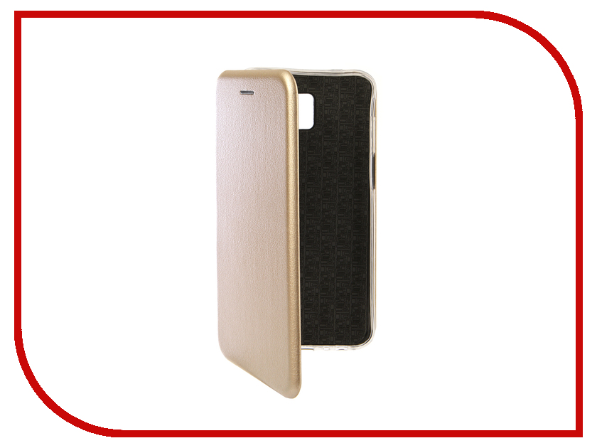 

Аксессуар Чехол для Samsung Galaxy J6 Plus 2018 Innovation Book Silicone Magnetic Gold 13351, 13351