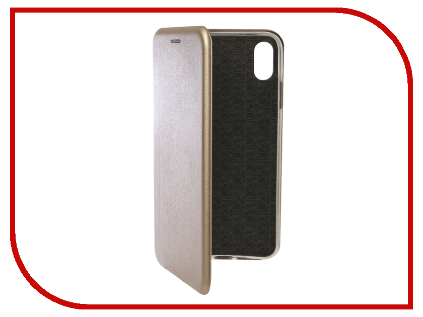 

Аксессуар Чехол Innovation для APPLE iPhone XS Max Book Silicone Magnetic Gold 13365, 13365