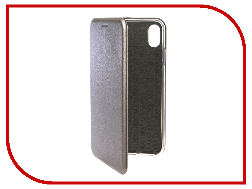 

Аксессуар Чехол Innovation для APPLE iPhone XS Max Book Silicone Magnetic Silver 13367, 13367