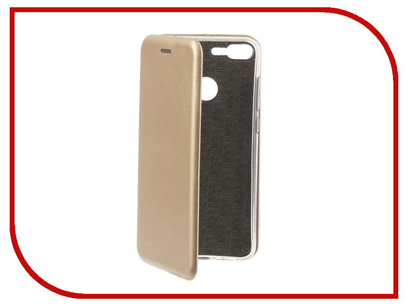 

Аксессуар Чехол для Honor 10 Lite Innovation Book Silicone Magnetic Gold 13427, 13427