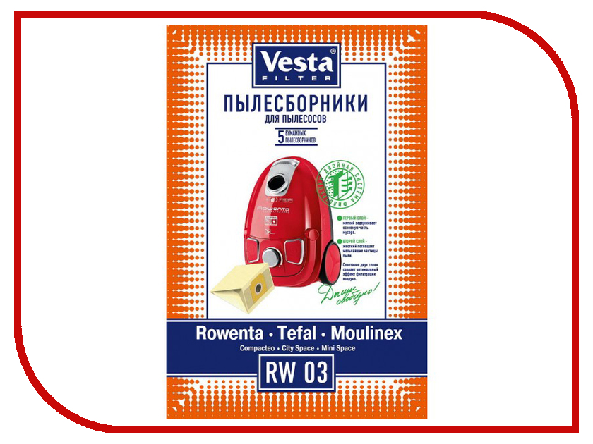 

Комплект пылесборников Vesta Filter RW 03, RW 03