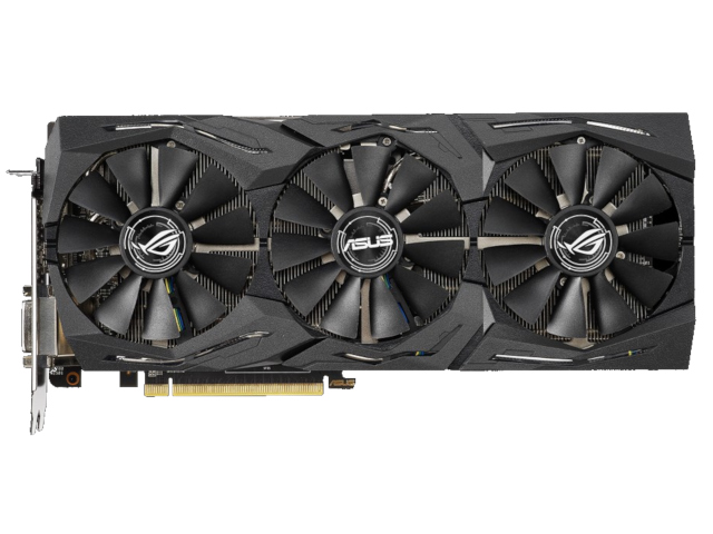 фото Видеокарта ASUS Radeon RX 590 1545Mhz PCI-E 3.0 8192Mb 8000Mhz 256 bit DVI HDMIx2 HDCP ROG-STRIX-RX590-8G-GAMING