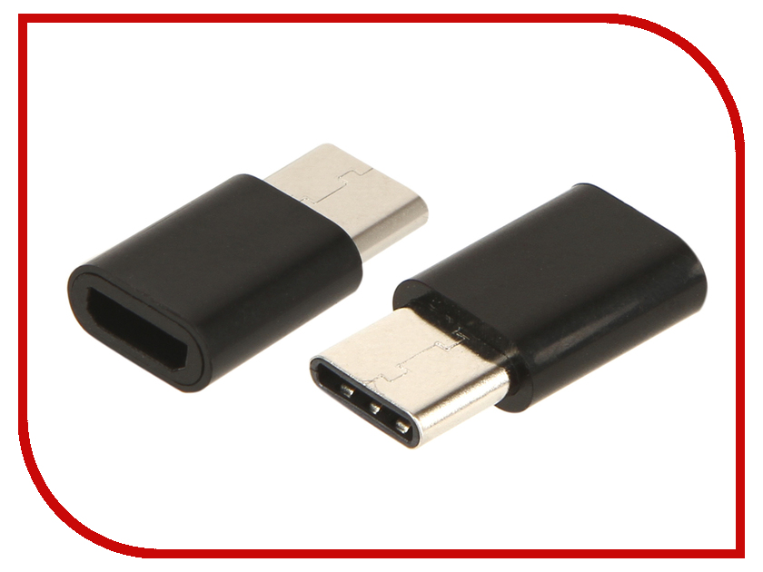 фото Аксессуар Red Line MicroUSB - Type-C Black УТ000016931