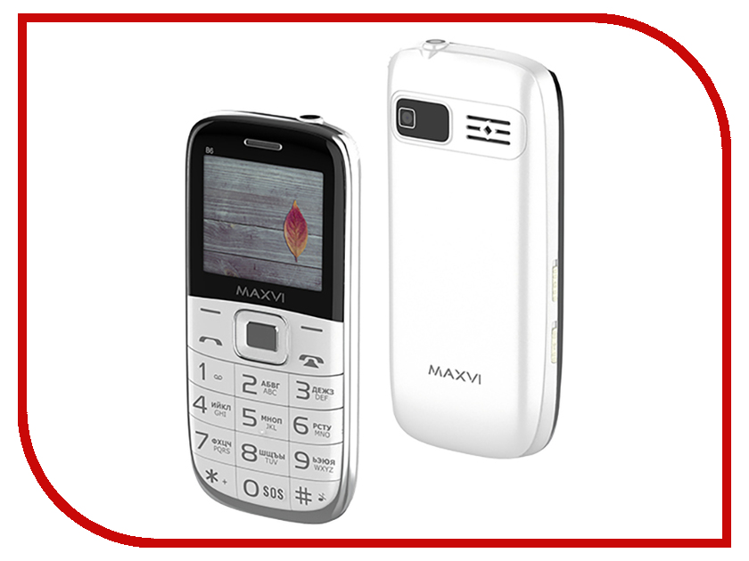 

Сотовый телефон MAXVI B6 White, B6