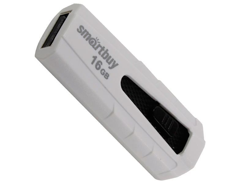 

USB Flash Drive 16Gb - SmartBuy Iron White-Black SB16GBIR-W, Iron