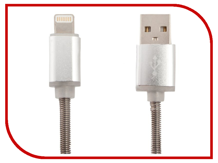 

Аксессуар Liberty Project для USB-Lightning 8 pin Пружина 1m Steel 0L-00040505, 0L-00040505