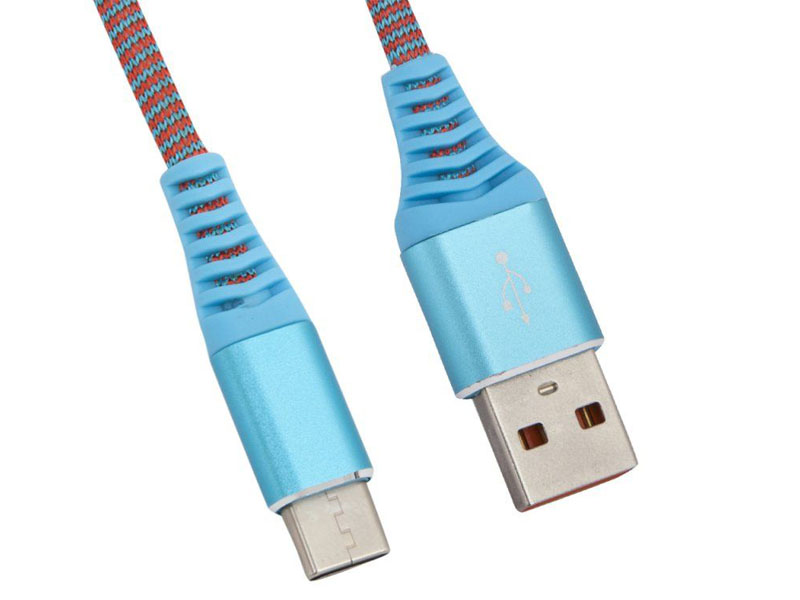 фото Аксессуар liberty project usb - micro usb носки 1m light-blue 0l-00038879