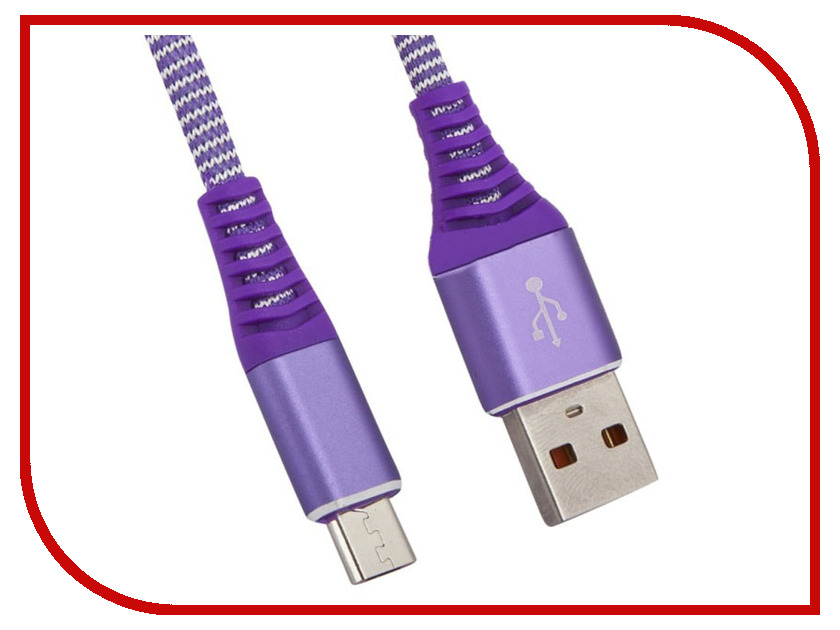 фото Аксессуар Liberty Project USB - Micro USB Носки 1m Purple 0L-00038883