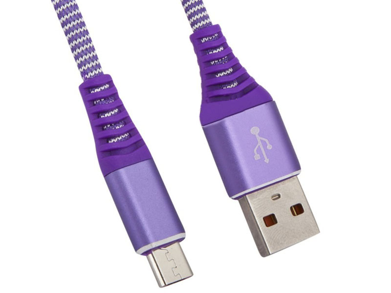 

Аксессуар Liberty Project USB - Micro USB Носки 1m Purple 0L-00038883, 0L-00038883