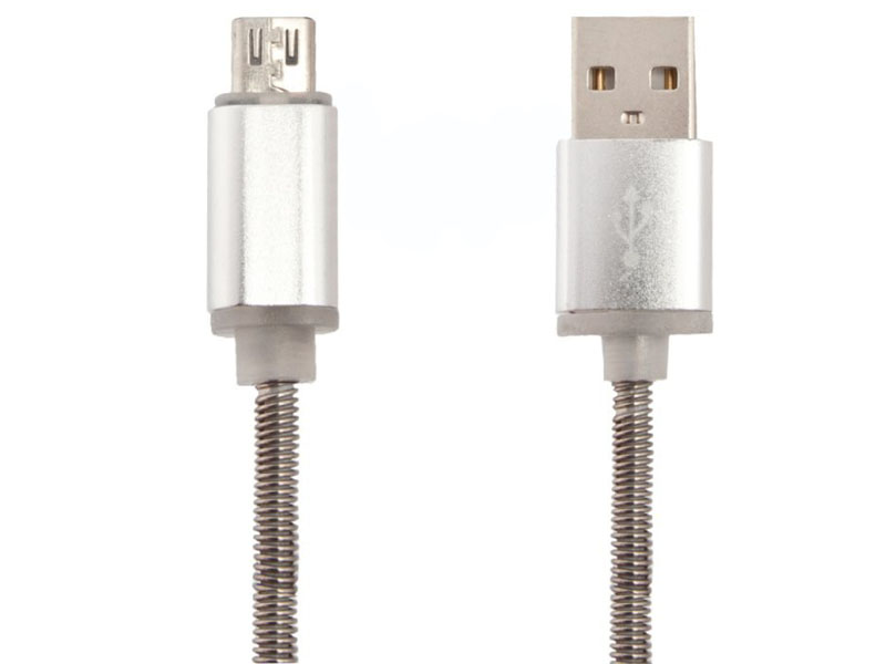 

Аксессуар Liberty Project USB - Micro USB Пружина 1m Steel 0L-00040506, 0L-00040506