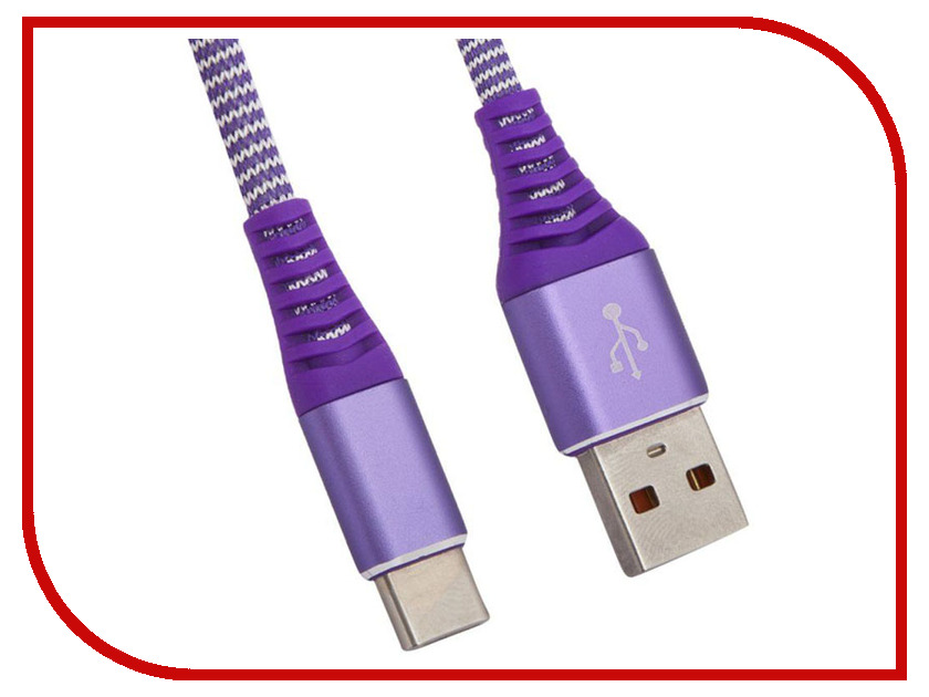 фото Аксессуар Liberty Project USB - Type-C Носки 1m Purple 0L-00038901