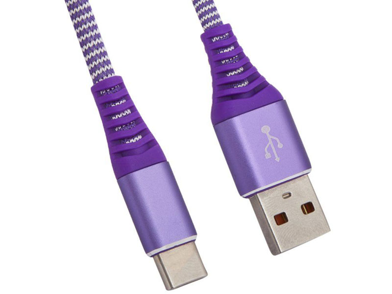 

Аксессуар Liberty Project USB - Type-C Носки 1m Purple 0L-00038901, 0L-00038901