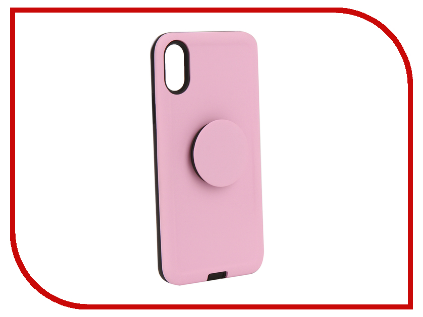 

Аксессуар Чехол Liberty Project для APPLE iPhone X PopSocket Case Pink 0L-00040423, 0L-00040423