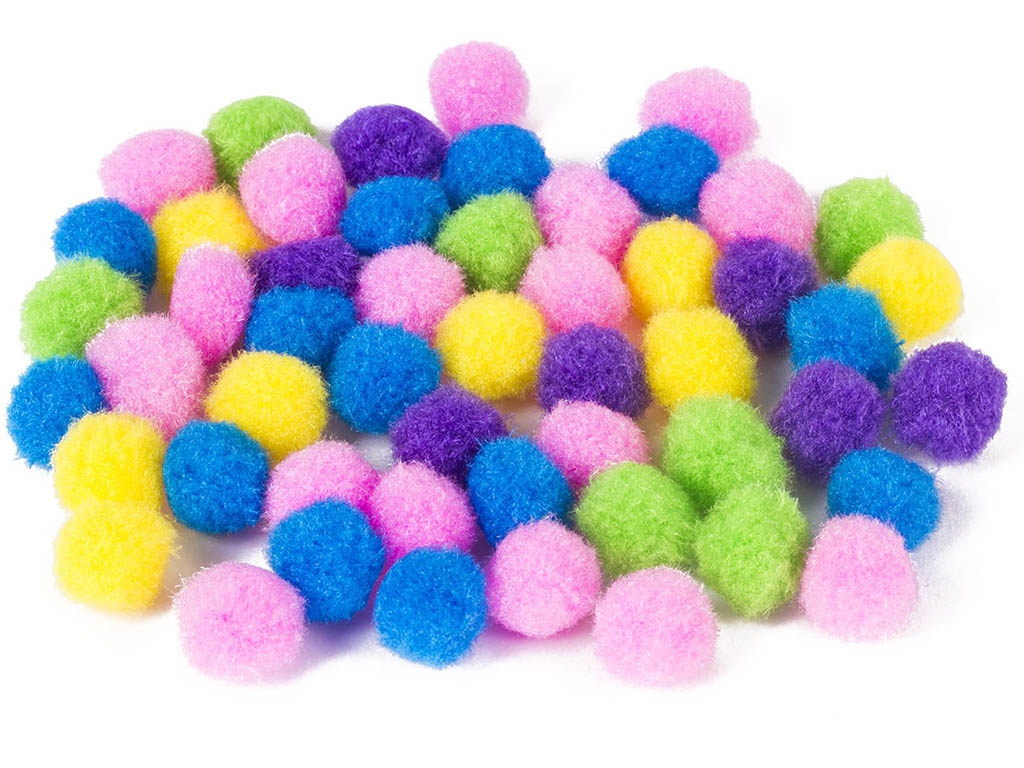 

Набор Остров Сокровищ Помпоны для творчества 50шт 5 цветов 661426, 661426