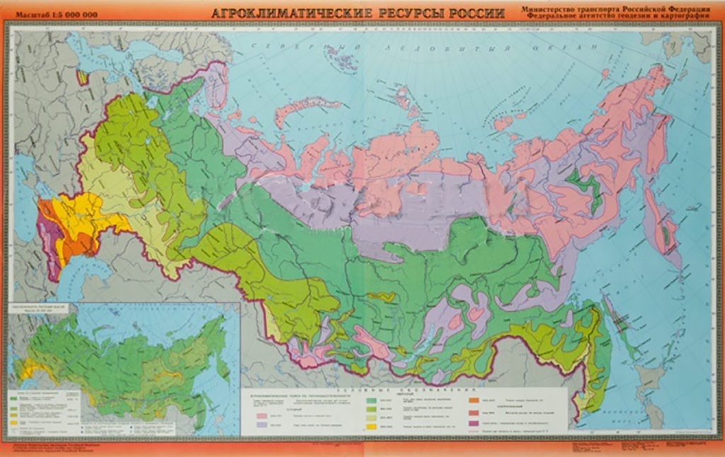 Карта благоприятных районов россии