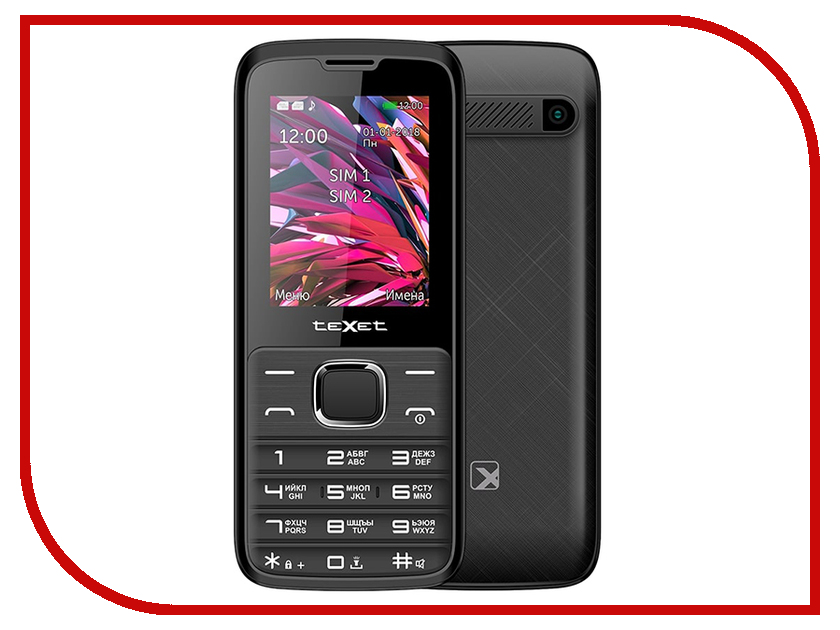 

Сотовый телефон teXet ТМ-D430 Black, TM-D430
