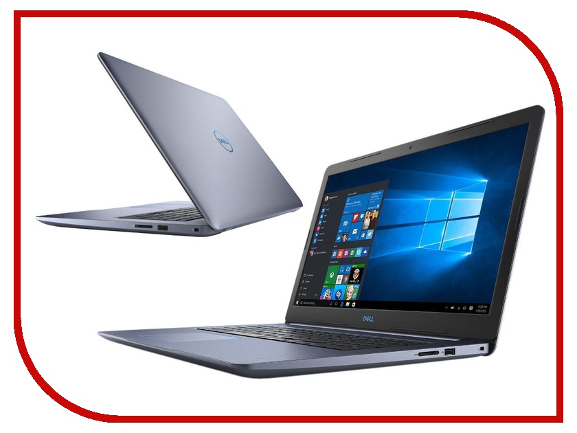 фото Ноутбук Dell G3 3779 Blue G317-7602 (Intel Core i5-8300H 2.3 GHz/8192Mb/1000Gb+128Gb SSD/nVidia GeForce GTX 1050 4096Mb/Wi-Fi/Bluetooth/Cam/17.3/1920x1080/Windows 10 64-bit)