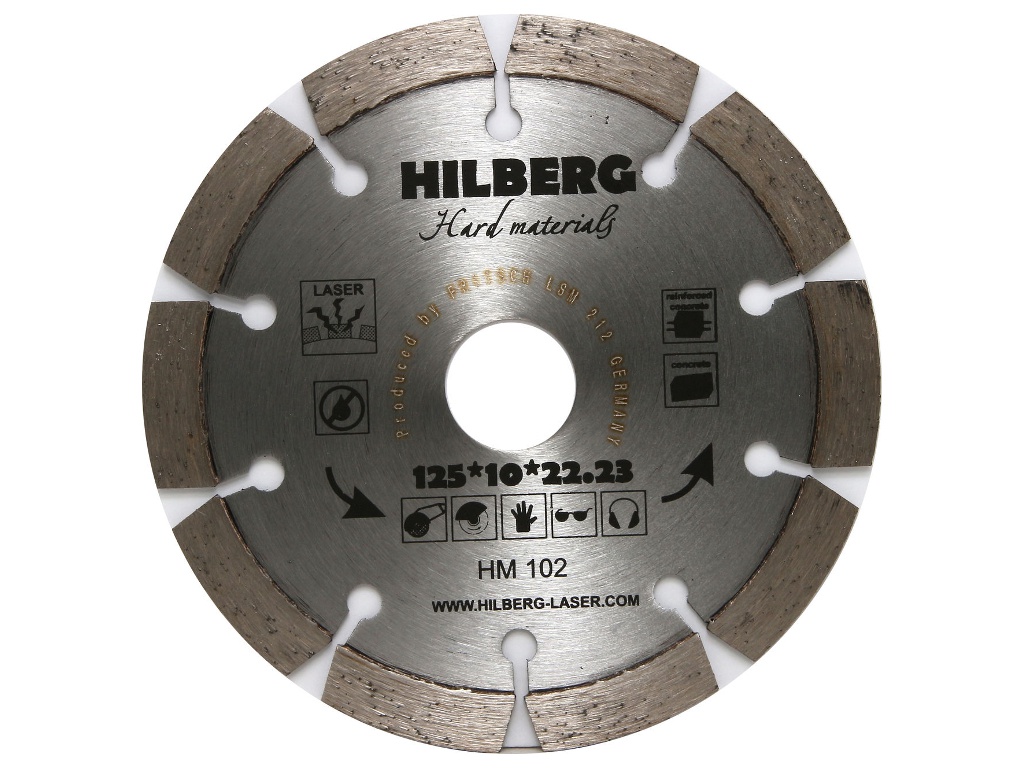 фото Диск Trio Diamond Hilberg Hard Materials Лазер HM102 алмазный отрезной 125x22.23mm