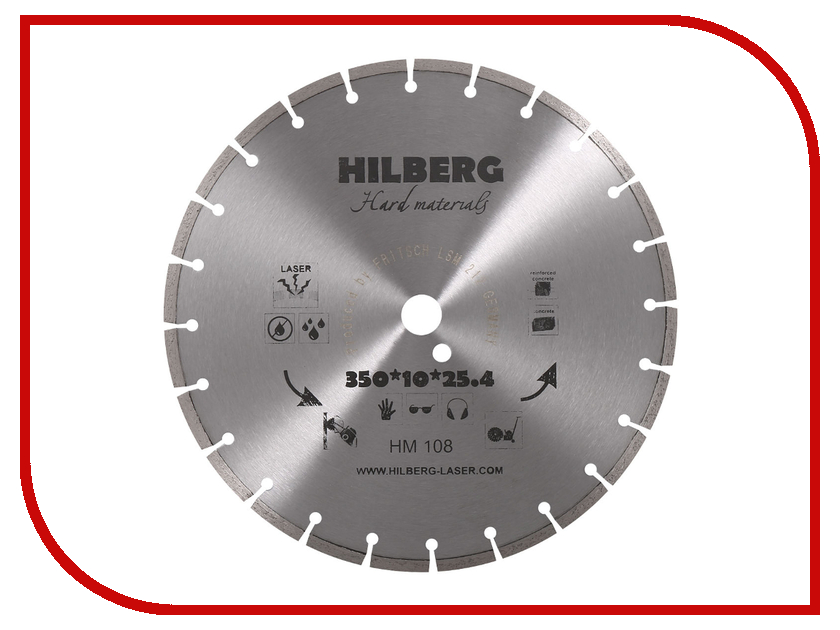 фото Диск Trio Diamond Диск Hilberg Hard Materials Лазер HM108 алмазный отрезной 350x25.4x12mm