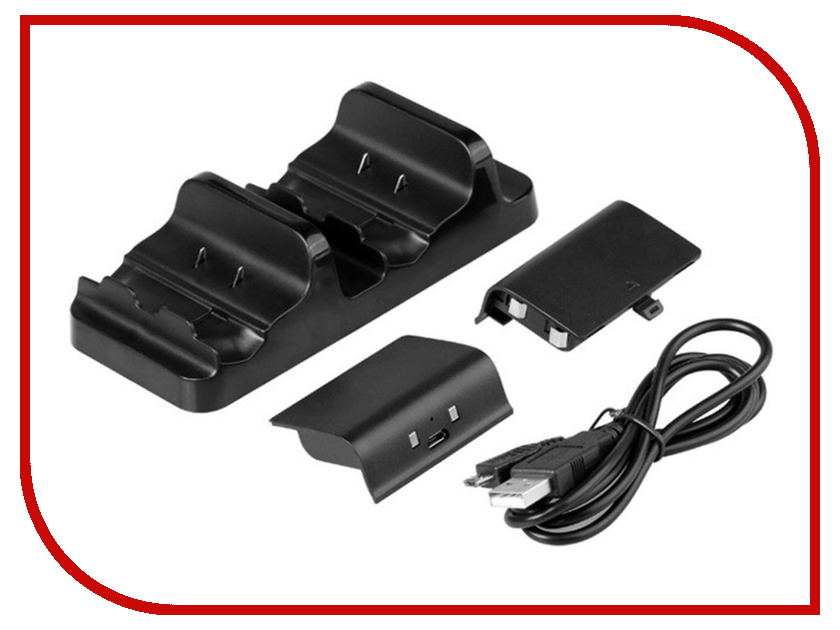 фото Зарядное устройство Dobe TYX-532S/X Dual Charging Stantion + Battery Pack 600mAh Black для Xbox One S