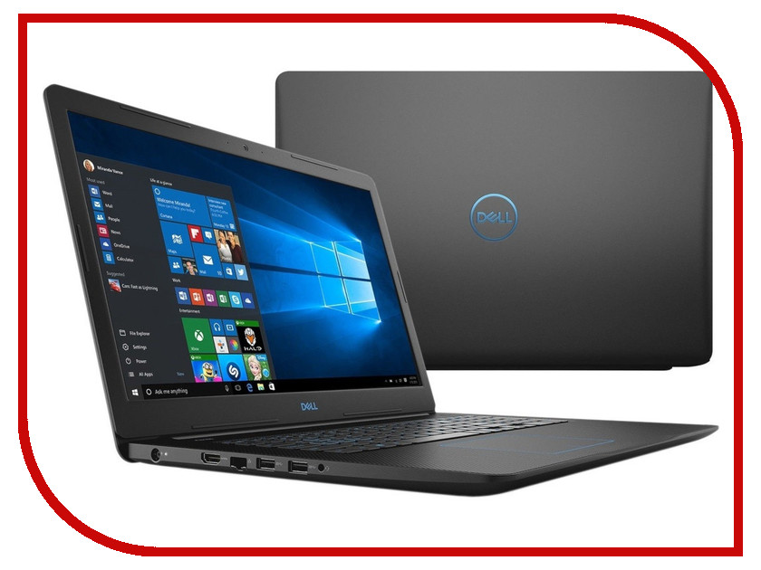 

Ноутбук Dell G3-3779 Black G317-5362 (Intel Core i5-8300H 2.3 GHz/8192Mb/1000Gb+128Gb SSD/nVidia GeForce GTX 1050Ti 4096Mb/Wi-Fi/Bluetooth/Cam/17.3/1920x1080/Windows 10 Home 64-bit), G3-3779