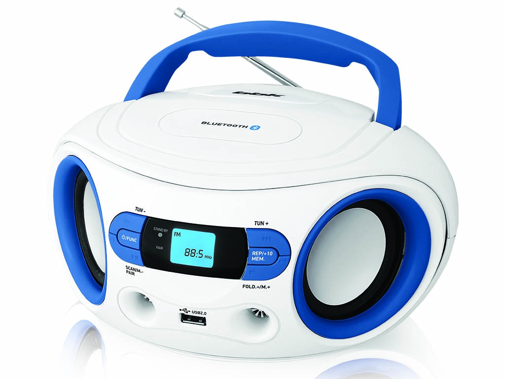 

Магнитола BBK BS15BT White-Light Blue, BS15BT