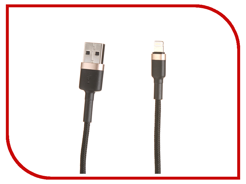 

Аксессуар Baseus Lightning 2A Kevlar 1m Black-Gold 906319, 906319