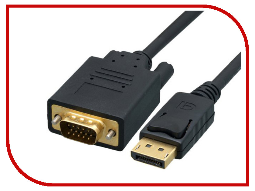 фото Аксессуар Gembird Cablexpert DisplayPort - VGA 20M/15M 3m Black CCP-DPM-VGAM-10