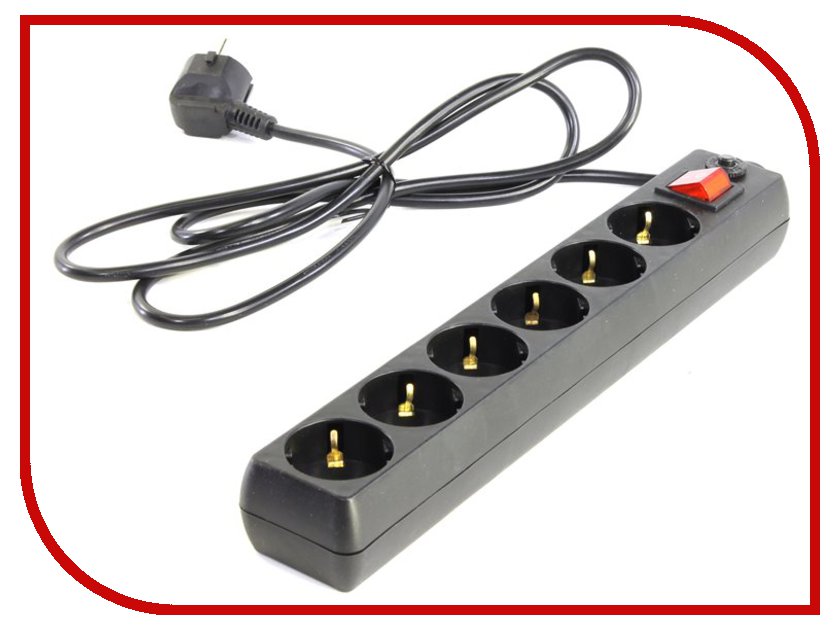 

Сетевой фильтр 5bites 6 Sockets 1.8m Black SP6-B-18