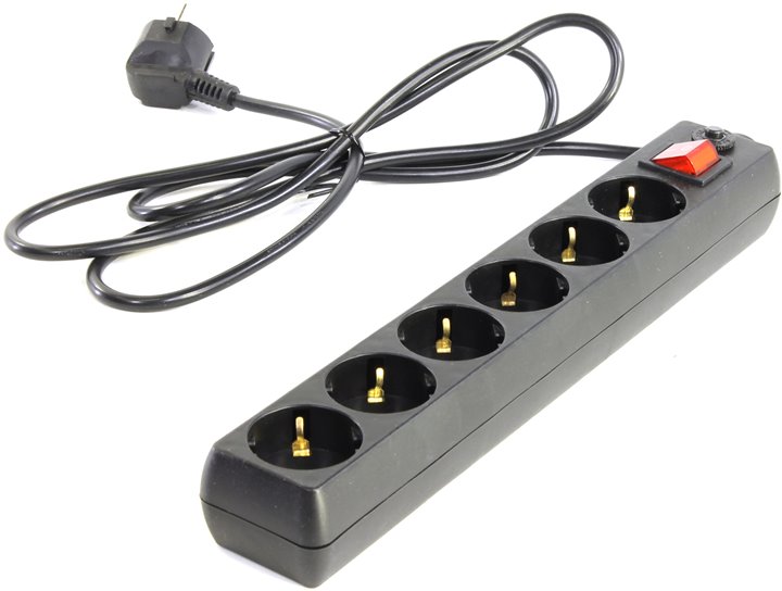 

Сетевой фильтр 5bites 6 Sockets 1.8m Black SP6-B-18