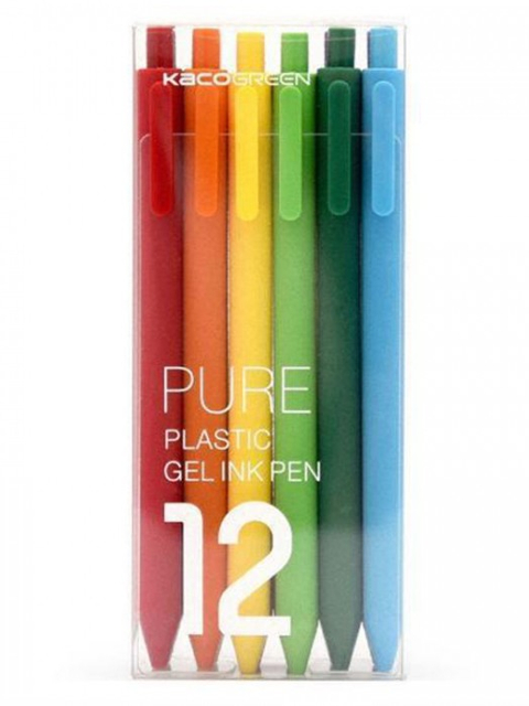 фото Набор гелевых ручек xiaomi pure plastic gelic pen 12шт