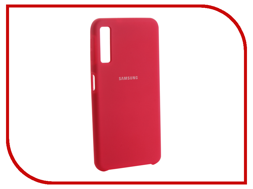 фото Аксессуар Чехол Innovation для Samsung Galaxy A7 2018 Silicone Pink 13479