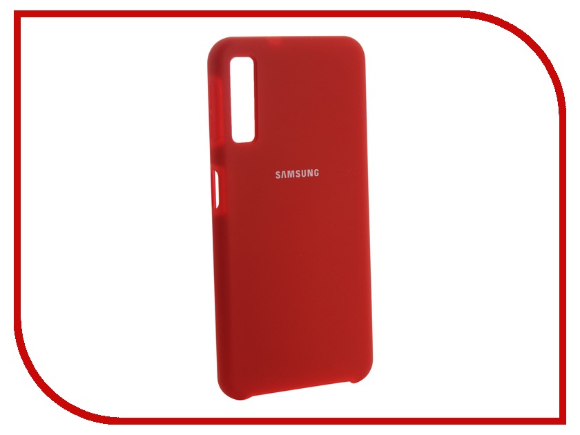 фото Аксессуар Чехол Innovation для Samsung Galaxy A7 2018 Silicone Red 13478