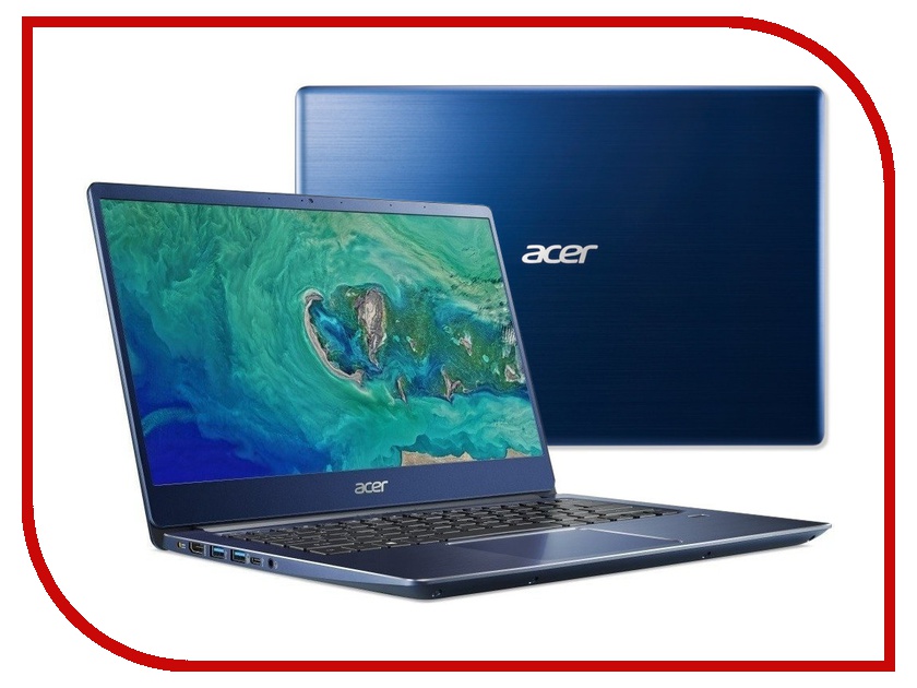 

Ноутбук Acer Swift 3 SF314-54-88QB Blue NX.GYGER.003 (Intel Core i7-8550U 1.8 GHz/8192Mb/256Gb SSD/No ODD/Intel HD Graphics/Wi-Fi/Bluetooth/Cam/14.0/1920x1080/Windows 10 64-bit), NX.GYGER.003