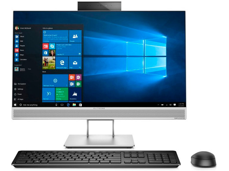 фото Моноблок HP EliteOne 800 G4 Silver 4KX23EA (Intel Core i5-8500 3.0 GHz/8192Mb/256Gb/UHD Graphics 630/Wi-Fi/Bluetooth/Cam/23.8/1920x1080/Windows 10 Pro) Hp (hewlett packard)