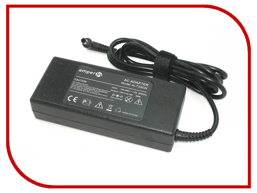 фото Блок питания Amperin AI-TS90W для Toshiba 19V 4.74A 5.5x2.5mm 90W