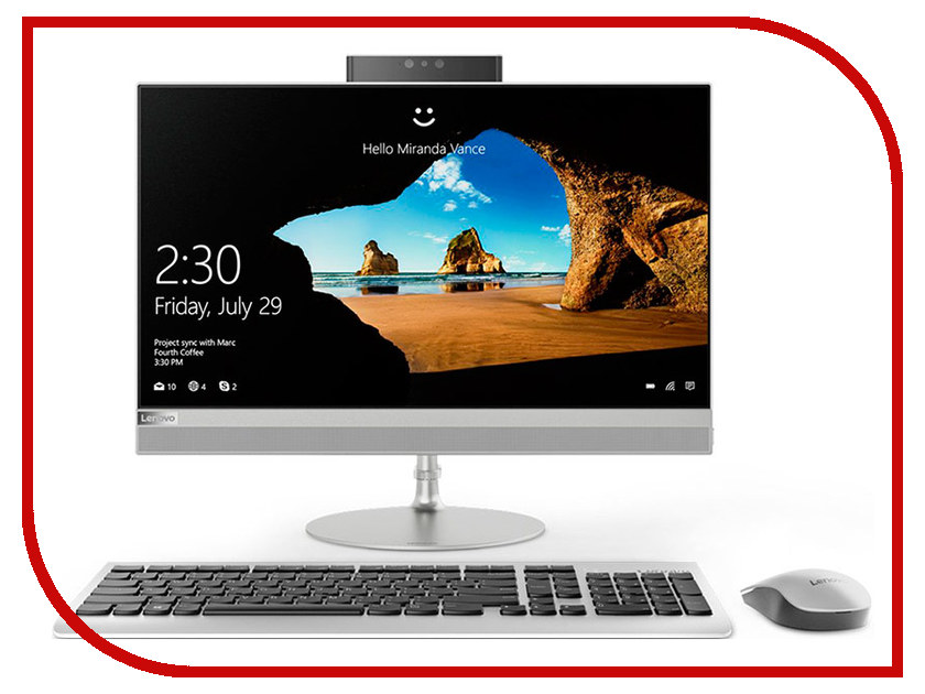 фото Моноблок Lenovo IdeaCentre 520-22IKU F0D500B8RK (Intel Core i5-8250U 1.6 GHz/4096Mb/1Tb/HD Graphics 620/Wi-Fi/Bluetooth/Cam/21.5/1920x1080/No OS)