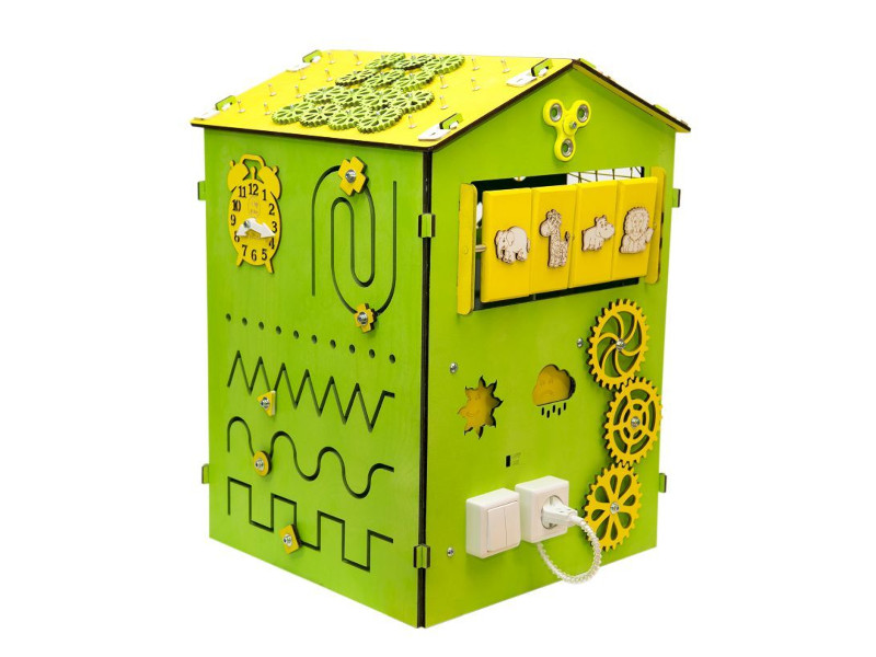 

Бизиборд Bee БизиДом 60x40x40cm Green 00019, 00019